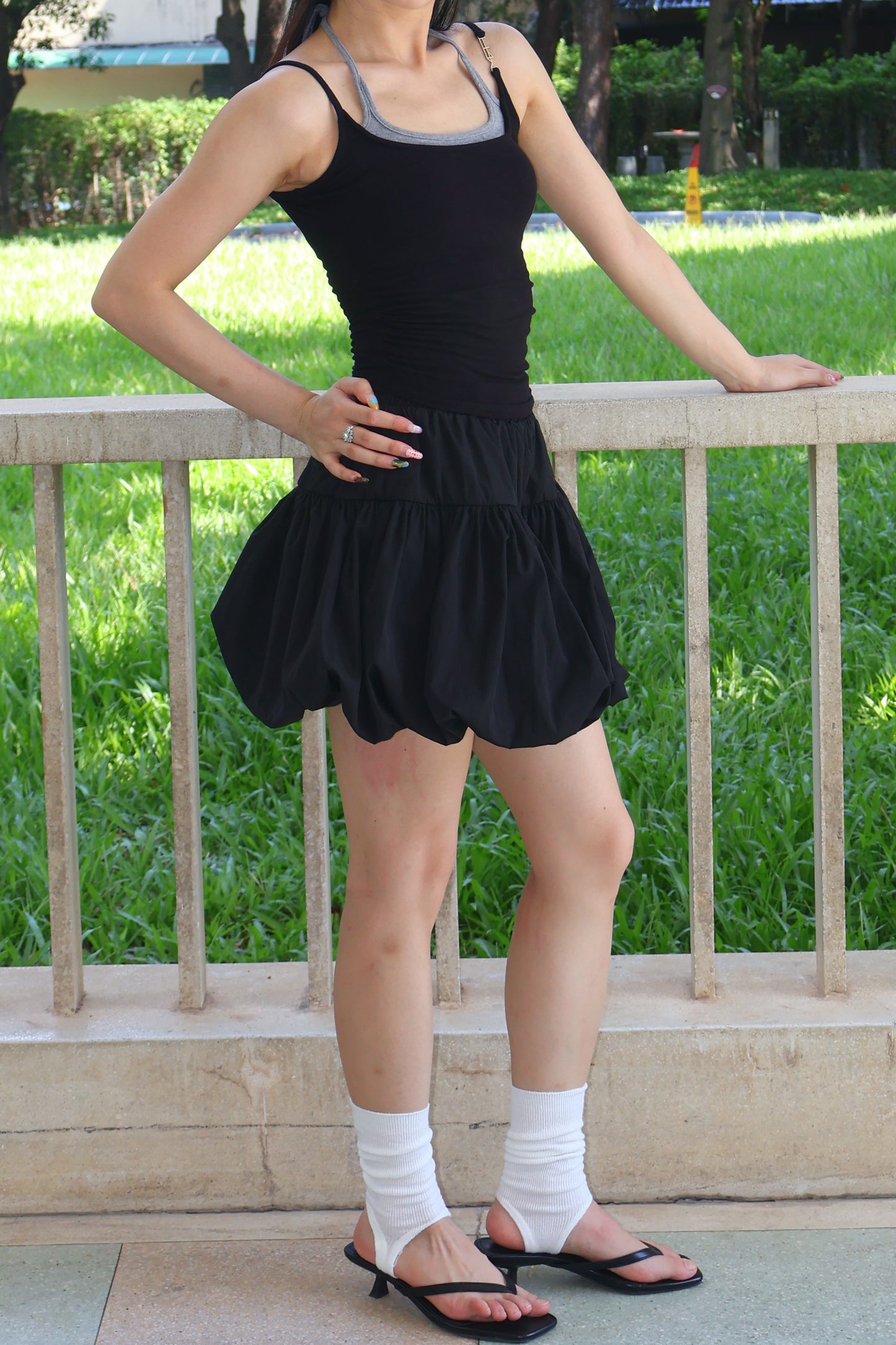 Belle Cute Halter Neck Tie Top 挂脖绑带吊带