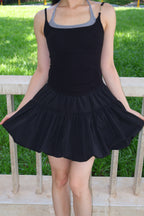 Basic Halter Neck Tie Top 假两件挂脖绑带吊带