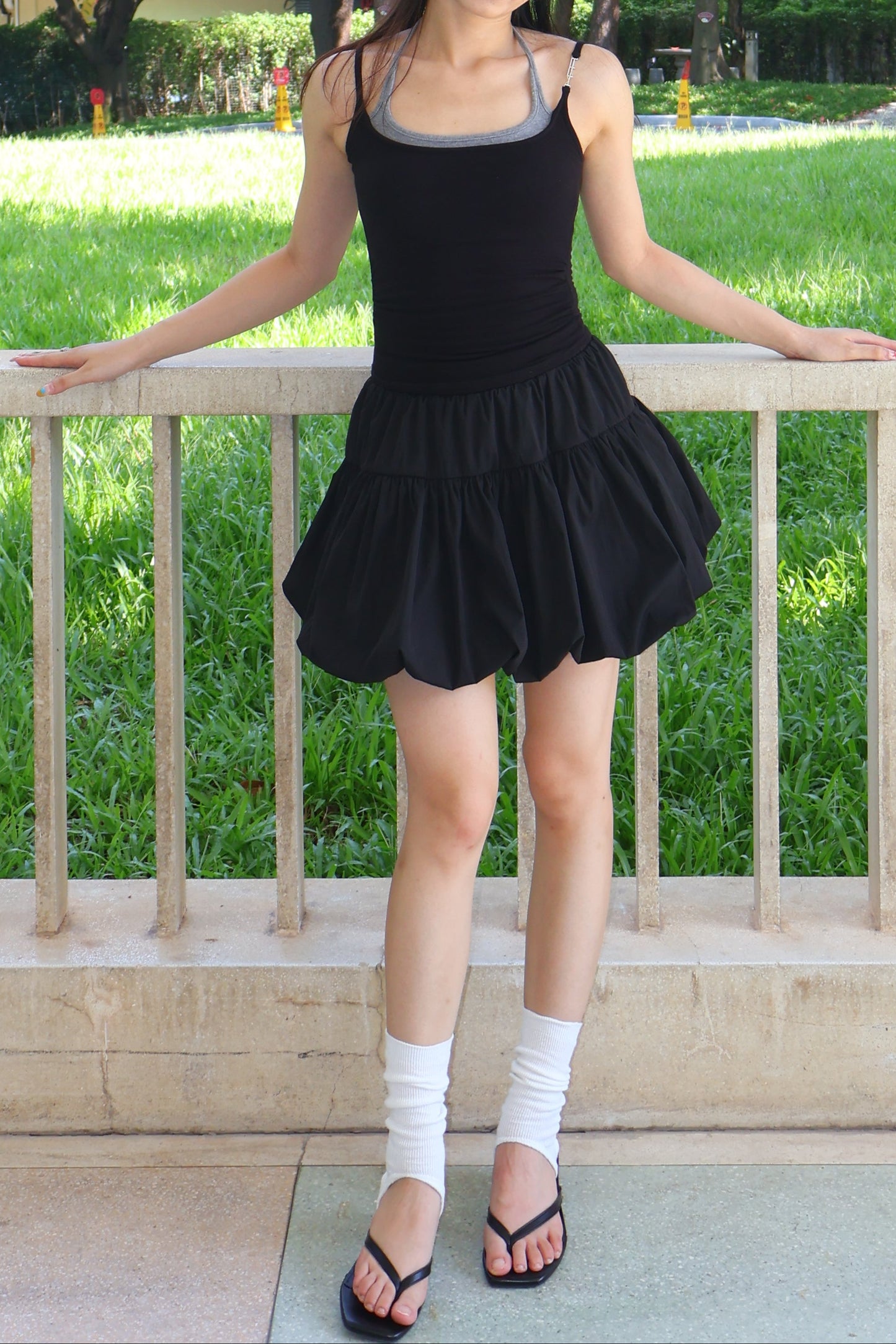 Belle Cute Halter Neck Tie Top 挂脖绑带吊带