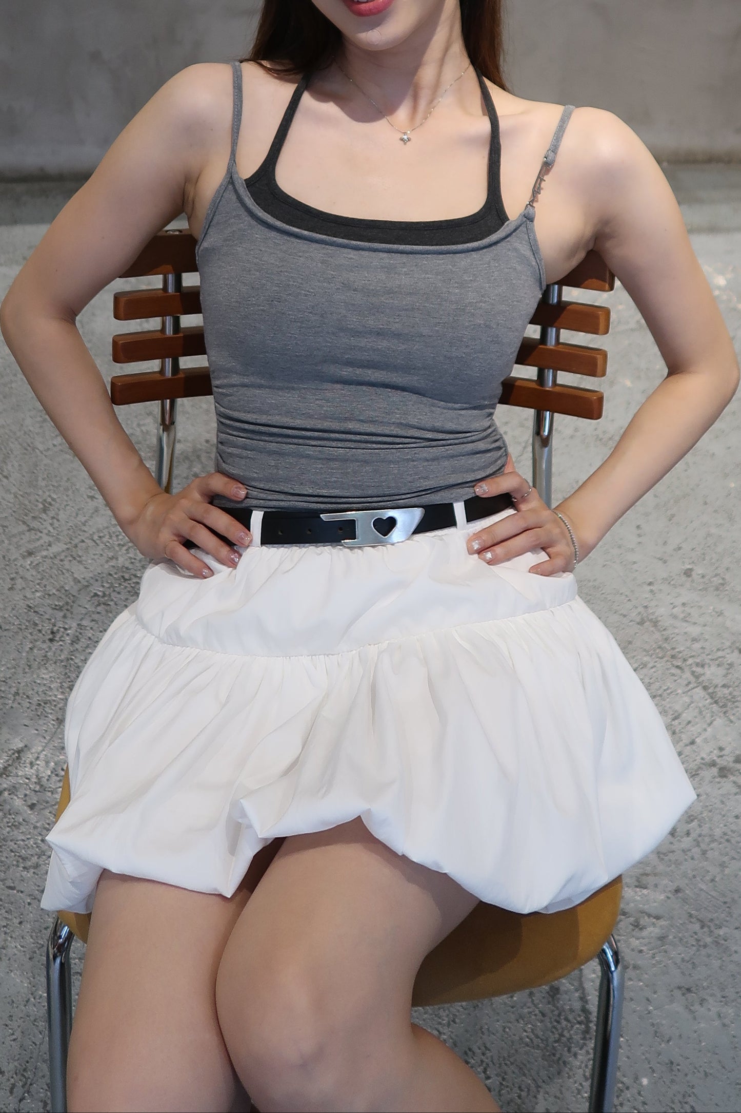 Belle Cute Halter Neck Tie Top 挂脖绑带吊带