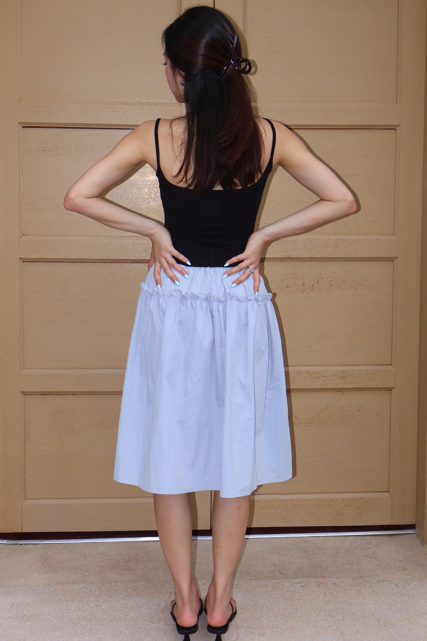 Korean Style High-Waisted Skirt 韩系高腰半裙