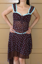 Belle Designed  Polka Dot Dress 不规则设计波点连衣裙