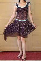 Belle Designed  Polka Dot Dress 不规则设计波点连衣裙