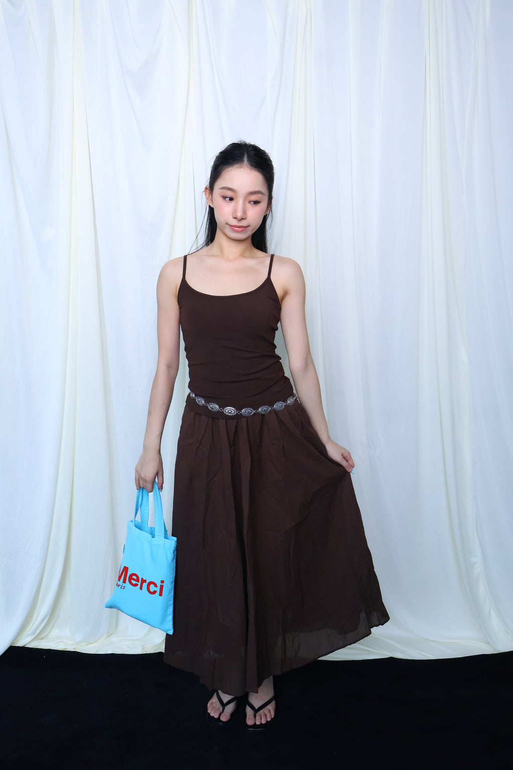 Brown Clean Fit美拉德深棕色吊带