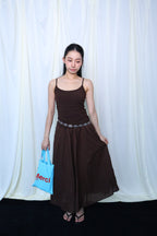 Brown Clean Fit美拉德深棕色吊带