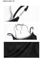 Basic Halter Neck Tie Top 假两件挂脖绑带吊带