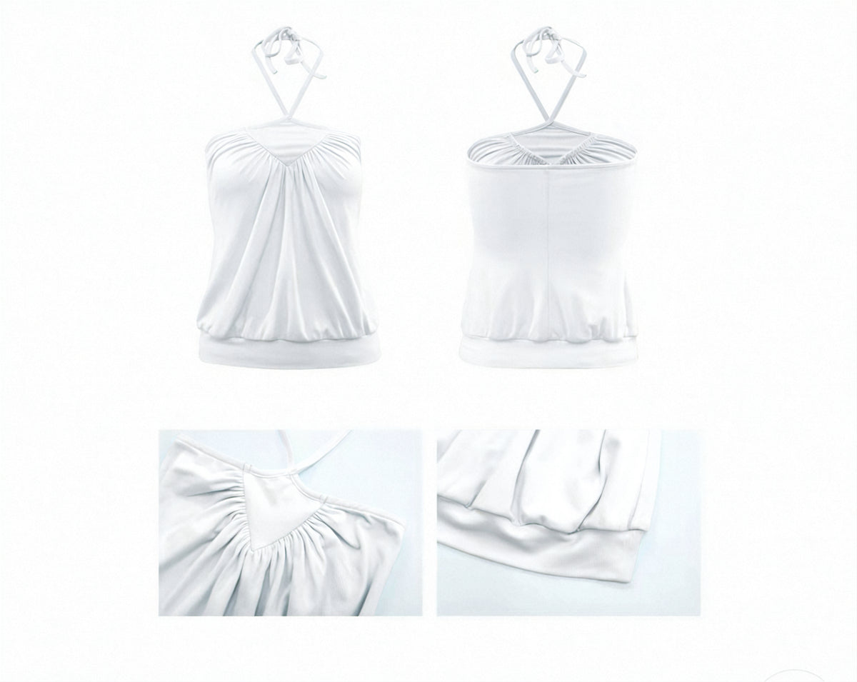 A-Shape Grey Skirt A字型花边褶皱裙