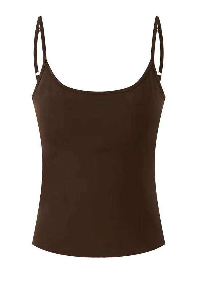 Brown Clean Fit美拉德深棕色吊带