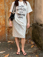 Letter Printed T-shirt字母印花T恤