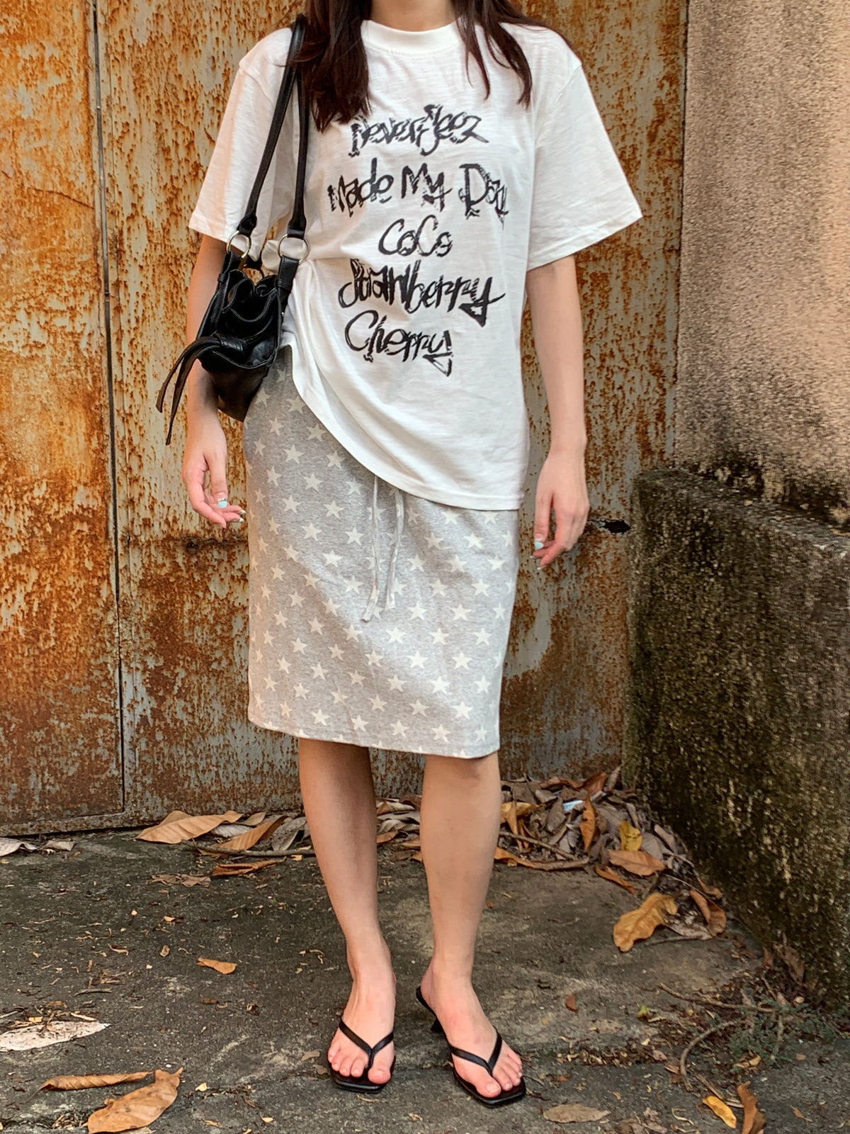 Letter Printed T-shirt字母印花T恤