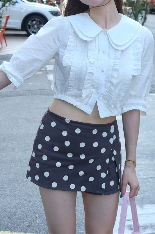 Belle Design Short Shirt波点裤裙