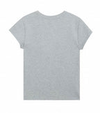 Grey bow T-shirt紧身灰色蝴蝶结T恤