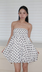 Multi-way polka dot dress多种穿法波点裙