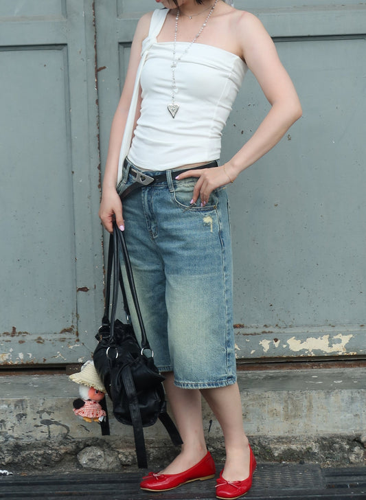 Belle Design Sleeveless Top无袖设计绑带抹胸