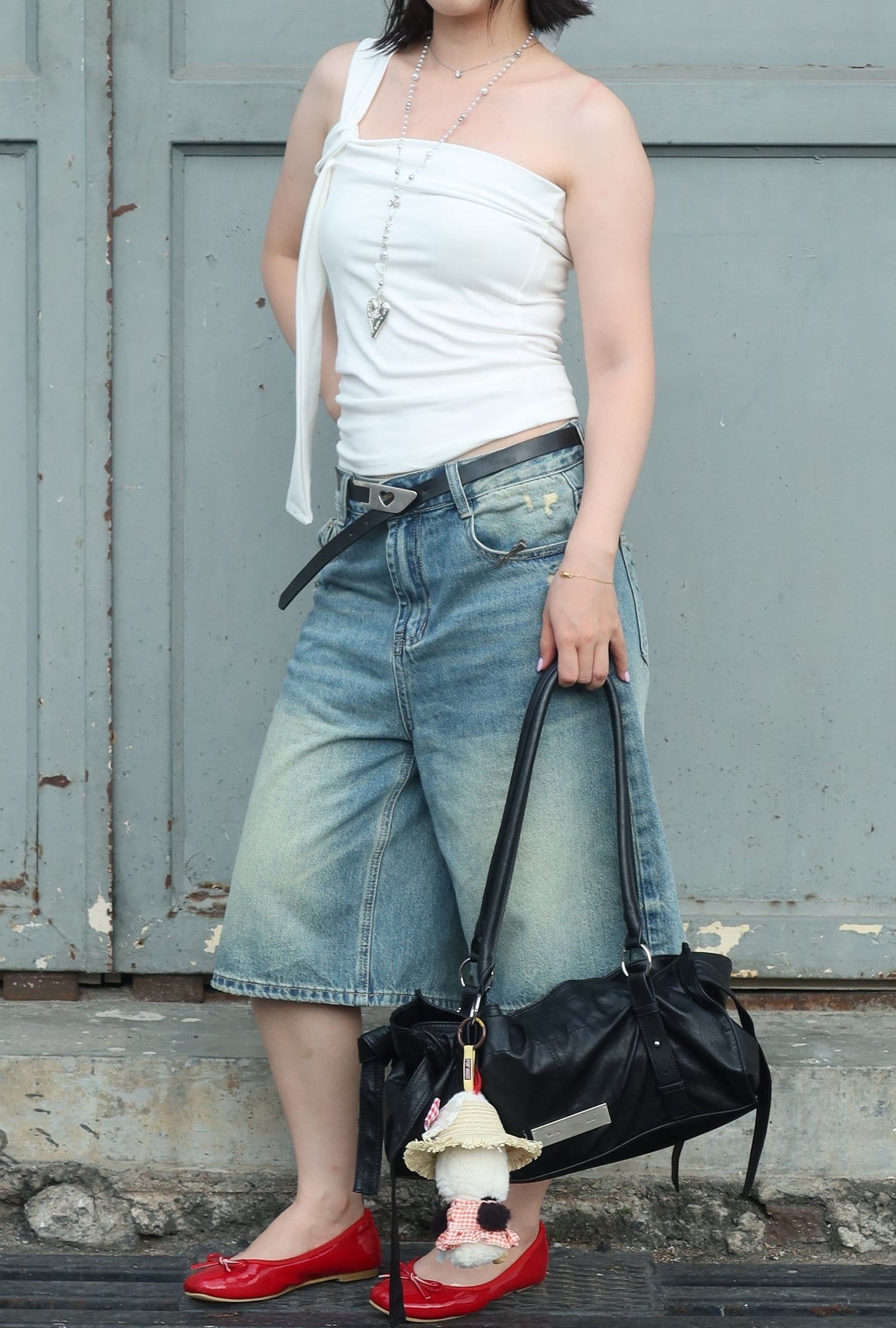Belle Design Sleeveless Top无袖设计绑带抹胸
