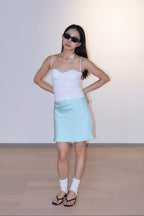 Mint Green Silk Skirt RECOMMEND!醋酸短裙~推荐！