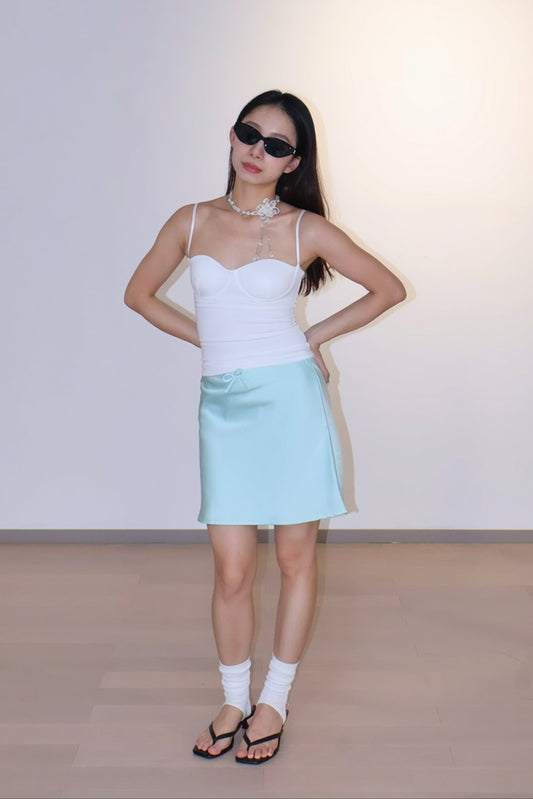 Basic Top+Baby Blue RECOMMEND!醋酸短裙~推荐！