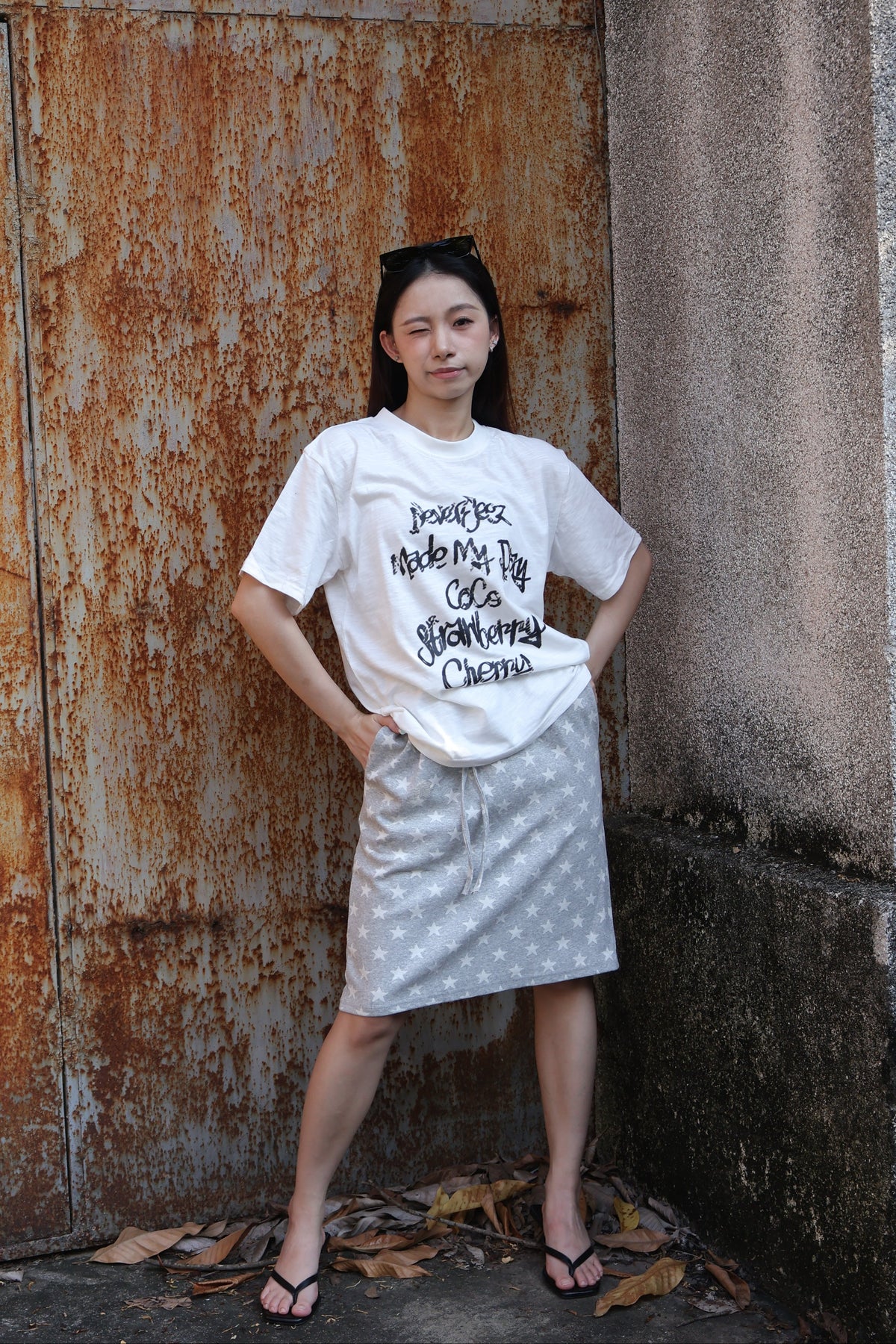 Letter Printed T-shirt字母印花T恤