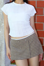 Belle Designed Plaid Skirt & Safety Shorts! 格纹短裙with安全裤！
