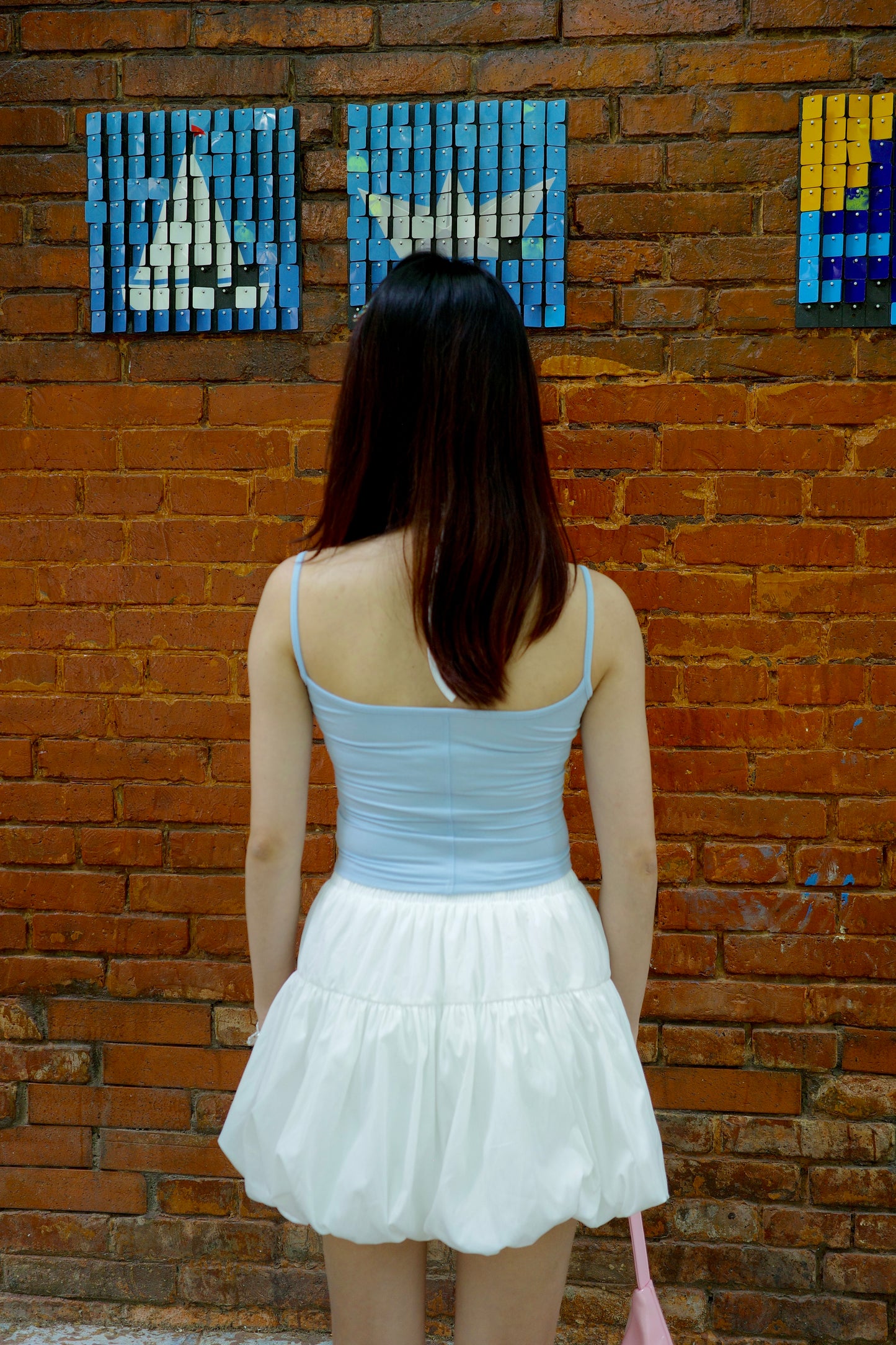 Belle Cute Halter Neck Tie Top 挂脖绑带吊带